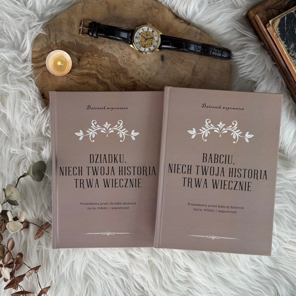 Zestaw książek wspomnień dla babci i dziadka – prezent na rocznicę lub święta