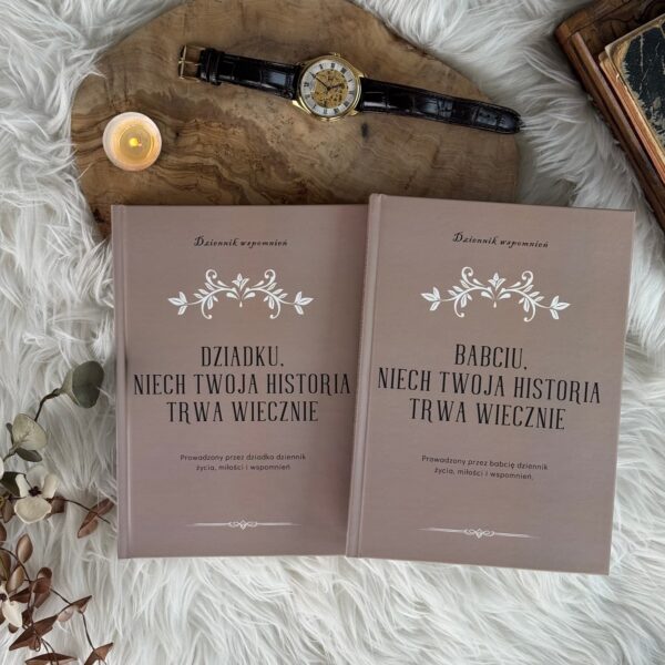 Zestaw książek wspomnień dla babci i dziadka – prezent na rocznicę lub święta